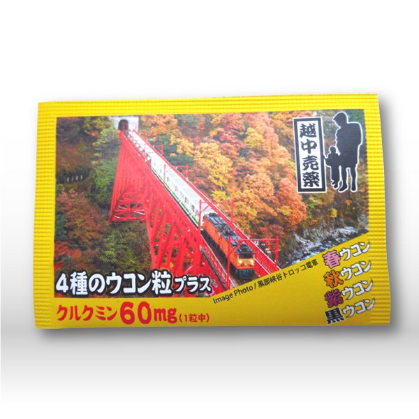 画像1: 富山観光名所袋物（ウコン）　〜黒部峡谷トロッコ電車〜